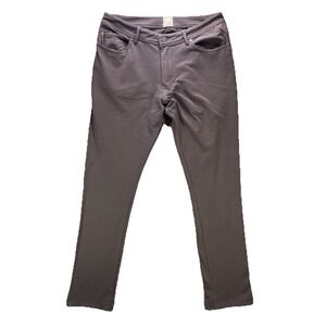 Swet Tailor Pants Mens 32x32 Gray Golf Chino Performance Slim Fit Stretch Casual